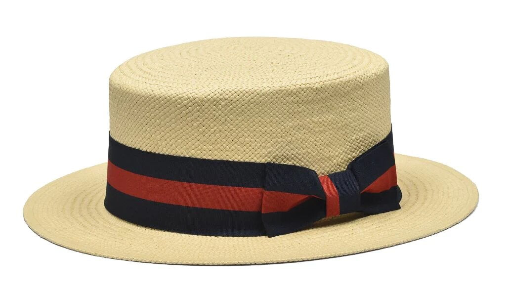 Red Boater With Blue Band, 54% OFF