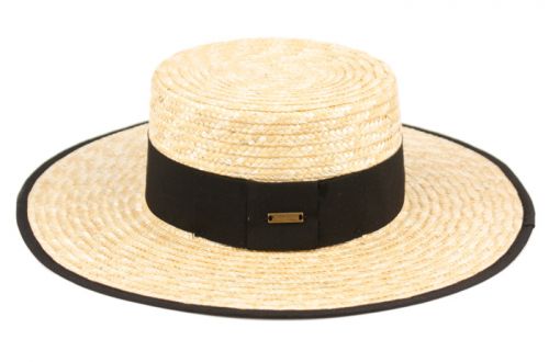 Sachi | Braided Natural Straw Boater Hat | Hats On Us – Hats On US